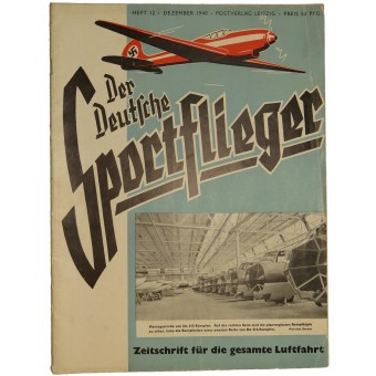 Der Deutsche Sportflieger, Nr.12, Diciembre 1940. Espenlaub militaria